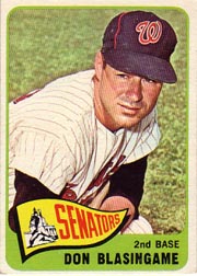 1965 Topps Baseball Cards      021      Don Blasingame